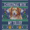 Ugly Sweater Christmas with My Nova Scotia Duck Tolling Retriever - Adult Unisex Crewneck Sweatshirt