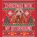 Ugly Sweater Christmas with My Otterhound - Adult Unisex Long Sleeve T-Shirt