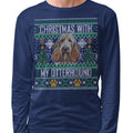 Ugly Sweater Christmas with My Otterhound - Adult Unisex Long Sleeve T-Shirt