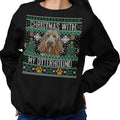 Ugly Sweater Christmas with My Otterhound - Adult Unisex Crewneck Sweatshirt