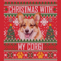 Ugly Sweater Christmas with My Pembroke Welsh Corgi - Adult Unisex Long Sleeve T-Shirt
