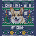 Ugly Sweater Christmas with My Pembroke Welsh Corgi - Adult Unisex Crewneck Sweatshirt