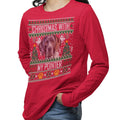 Ugly Christmas Sweater with My Pointer - Adult Unisex Long Sleeve T-Shirt