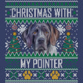 Ugly Sweater Christmas with My Pointer - Adult Unisex Crewneck Sweatshirt