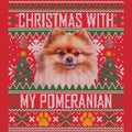 Ugly Sweater Christmas with My Pomeranian - Adult Unisex Long Sleeve T-Shirt