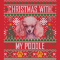 Ugly Sweater Christmas with My Poodle - Adult Unisex Long Sleeve T-Shirt