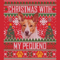 Ugly Sweater Christmas with My Portuguese Podengo Pequeno - Adult Unisex Long Sleeve T-Shirt