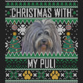 Ugly Sweater Christmas with My Puli - Women's V-Neck Long Sleeve T-Shirt