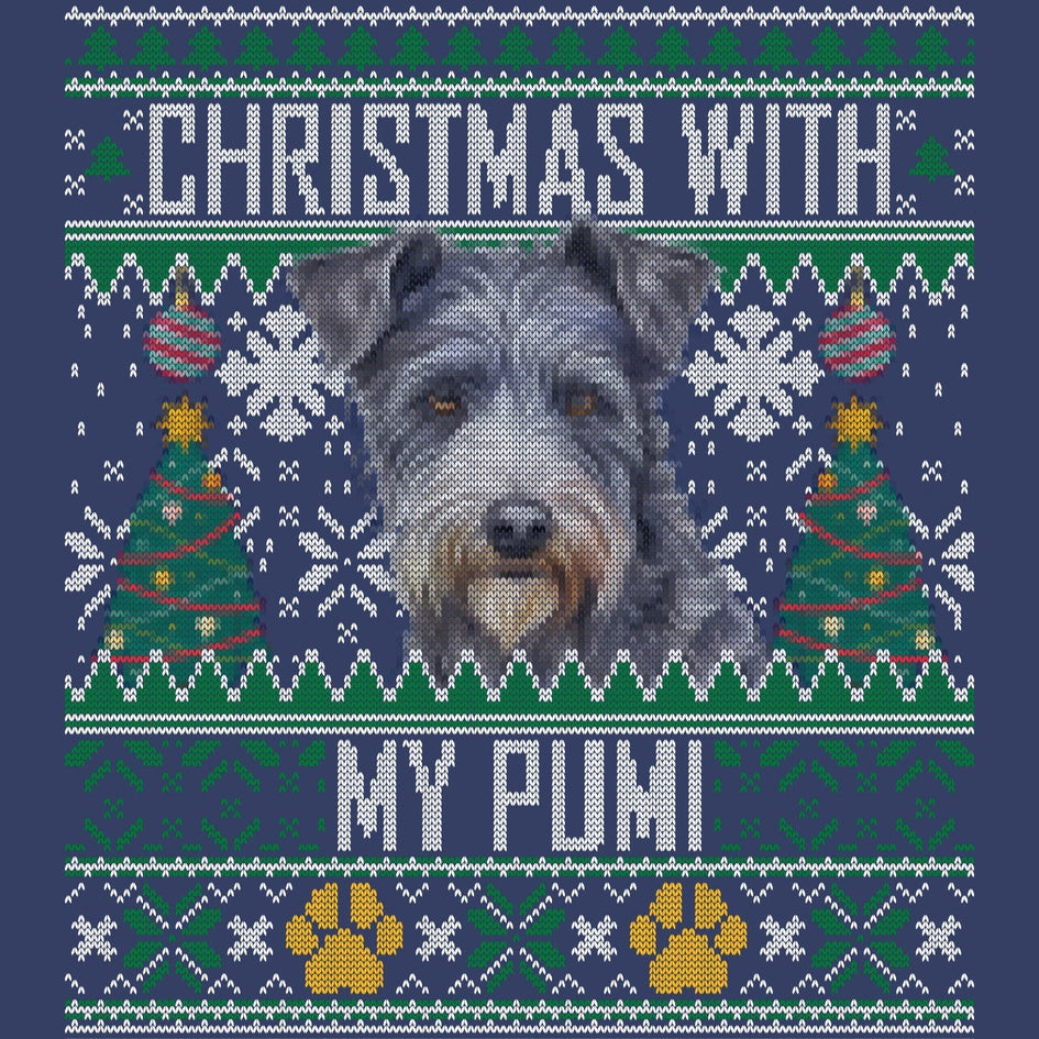 Ugly Sweater Christmas with My Pumi - Adult Unisex Crewneck Sweatshirt