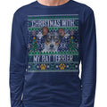 Ugly Sweater Christmas with My Rat Terrier - Adult Unisex Long Sleeve T-Shirt