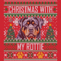 Ugly Sweater Christmas with My Rottweiler - Adult Unisex Long Sleeve T-Shirt