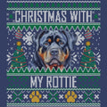 Ugly Sweater Christmas with My Rottweiler - Adult Unisex Crewneck Sweatshirt