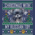 Ugly Sweater Christmas with My Russian Toy - Adult Unisex Crewneck Sweatshirt