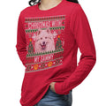 Ugly Christmas Sweater with My Samoyed - Adult Unisex Long Sleeve T-Shirt