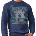 Ugly Sweater Christmas with My Samoyed - Adult Unisex Crewneck Sweatshirt