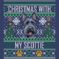 Ugly Sweater Christmas with My Scottish Terrier - Adult Unisex Crewneck Sweatshirt