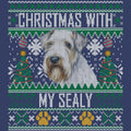 Ugly Sweater Christmas with My Sealyham Terrier - Adult Unisex Crewneck Sweatshirt