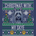 Ugly Sweater Christmas with My Skye Terrier - Adult Unisex Crewneck Sweatshirt