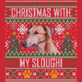 Ugly Sweater Christmas with My Sloughi - Adult Unisex Long Sleeve T-Shirt