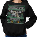 Ugly Sweater Christmas with My Sloughi - Adult Unisex Crewneck Sweatshirt