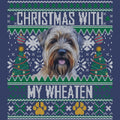 Ugly Sweater Christmas with My Soft Coated Wheaten Terrier - Adult Unisex Crewneck Sweatshirt