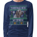 Ugly Sweater Christmas with My Spinone Italiano - Adult Unisex Long Sleeve T-Shirt