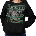 Ugly Sweater Christmas with My Swedish Vallhund - Adult Unisex Crewneck Sweatshirt