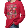 Ugly Christmas Sweater with My Toy Fox Terrier - Adult Unisex Long Sleeve T-Shirt