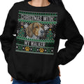 Ugly Sweater Christmas with My Treeing Walker Coonhound - Adult Unisex Crewneck Sweatshirt