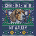 Ugly Sweater Christmas with My Treeing Walker Coonhound - Adult Unisex Crewneck Sweatshirt