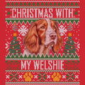 Ugly Sweater Christmas with My Welsh Springer Spaniel - Adult Unisex Long Sleeve T-Shirt