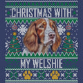 Ugly Sweater Christmas with My Welsh Springer Spaniel - Adult Unisex Crewneck Sweatshirt