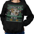 Ugly Sweater Christmas with My Wire Fox Terrier - Adult Unisex Crewneck Sweatshirt