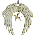 Vizsla Gold Plated Holiday Angel Wing Ornament