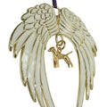Vizsla Gold Plated Holiday Angel Wing Ornament