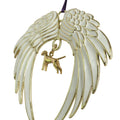Vizsla Gold Plated Holiday Angel Wing Ornament