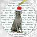 Weimaraner "Happy Howlidays" Ornament