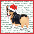 Pembroke Welsh Corgi (Tri-Color) Happy Howlidays Text - Adult Unisex T-Shirt