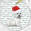 West Highland White Terrier "Happy Howlidays" Ornament