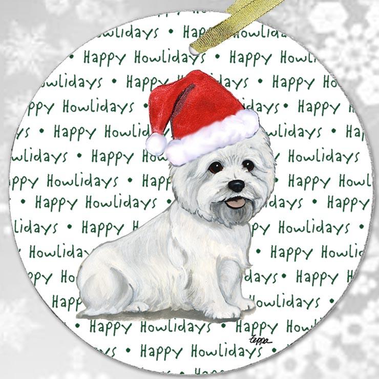 West Highland White Terrier "Happy Howlidays" Ornament