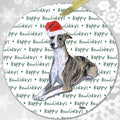 Whippet "Happy Howlidays" Ornament