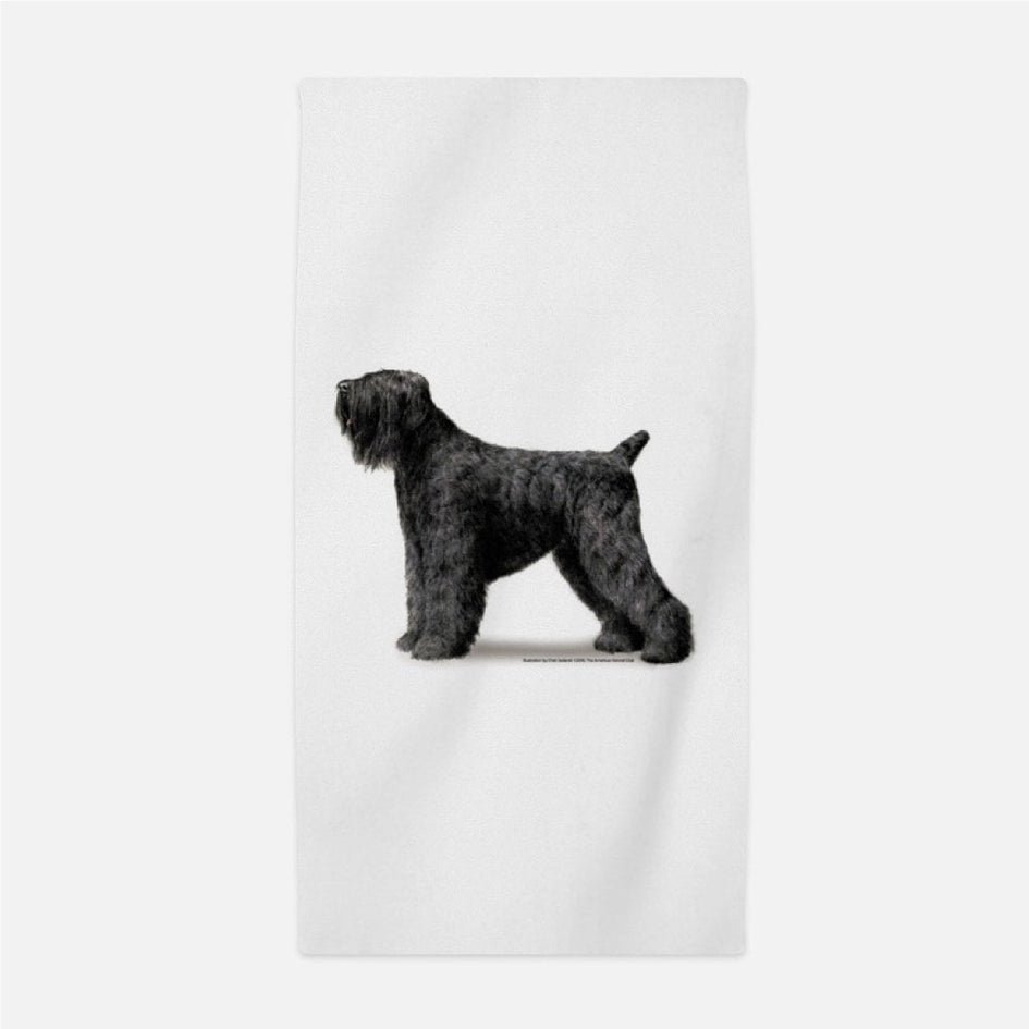 Black Russian Terrier Beach Towel