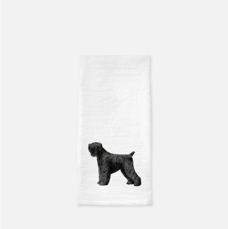 Black Russian Terrier Tea Towel