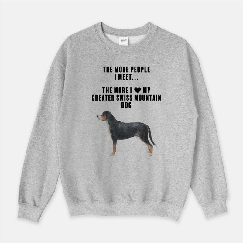 Greater Swiss Mountain Dog Love Unisex Crew Neck Sweatshirt
