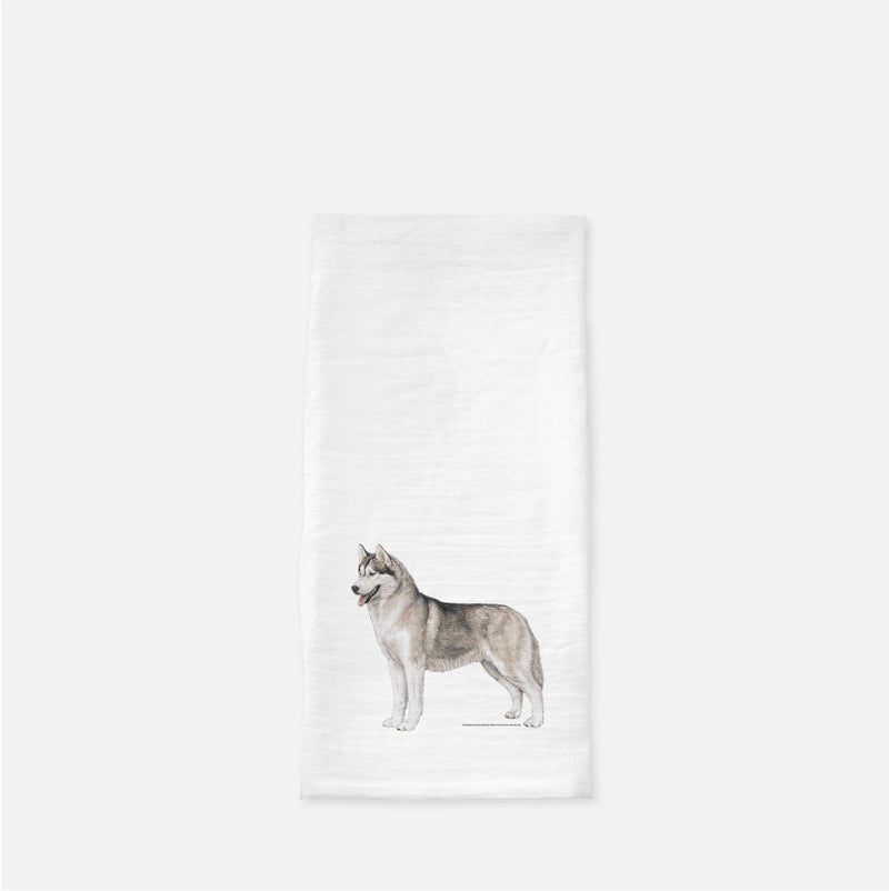 Siberian Husky Tea Towel