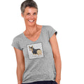Tri Color Corgi Puppy Love Text - Women's V-Neck T-Shirt