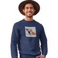 Two Corgi Love Text - Adult Unisex Crewneck Sweatshirt