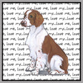 Welsh Springer Spaniel Love Text - Women's V-Neck T-Shirt