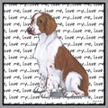 Welsh Springer Spaniel Love Text - Adult Unisex Crewneck Sweatshirt