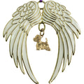 West Highland White Terrier Westie Gold Plated Holiday Angel Wing Ornament